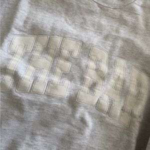 The Bar Light Gray Logo Crewneck Sweatshirt